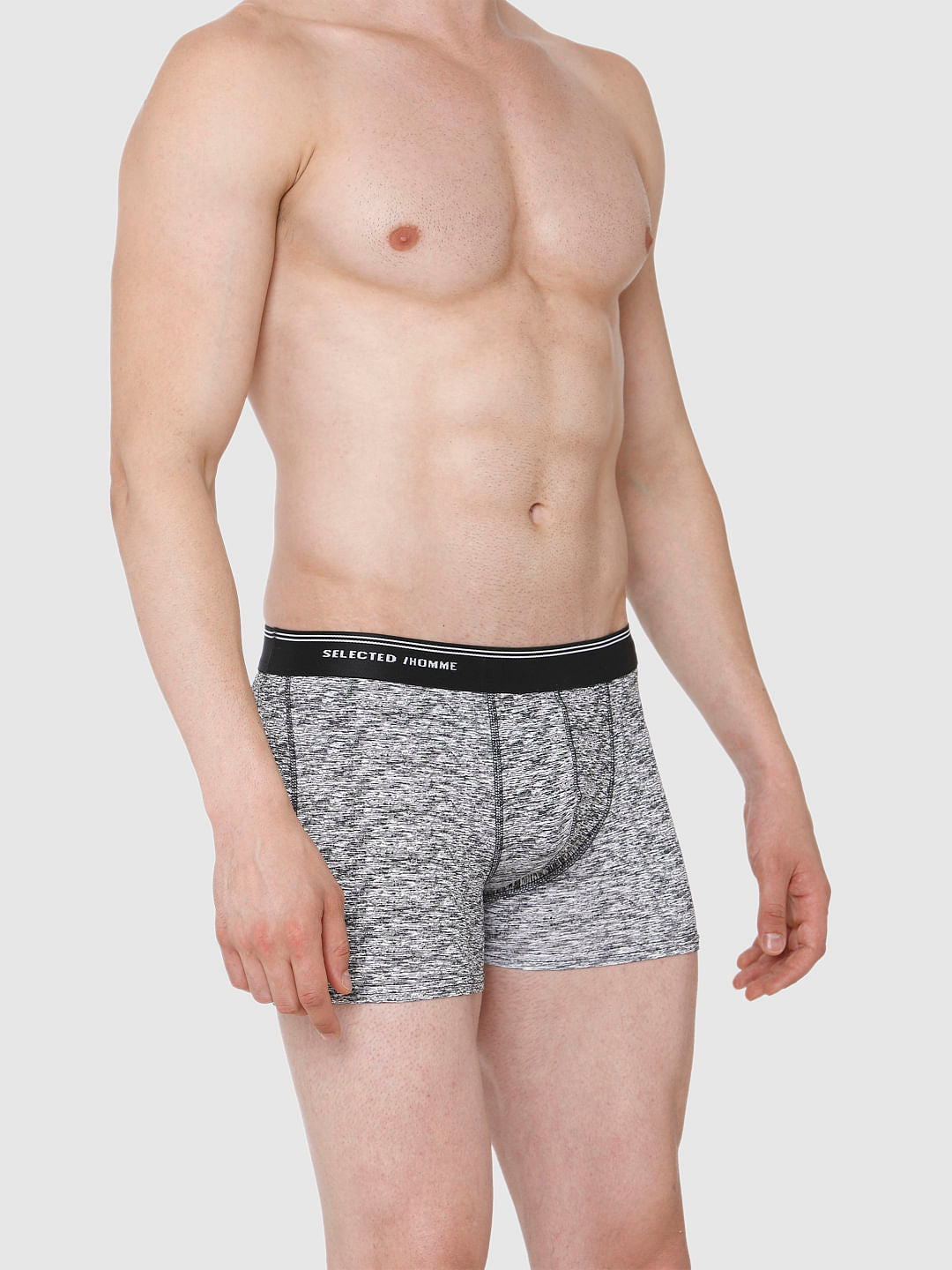 Black Printed Trunks