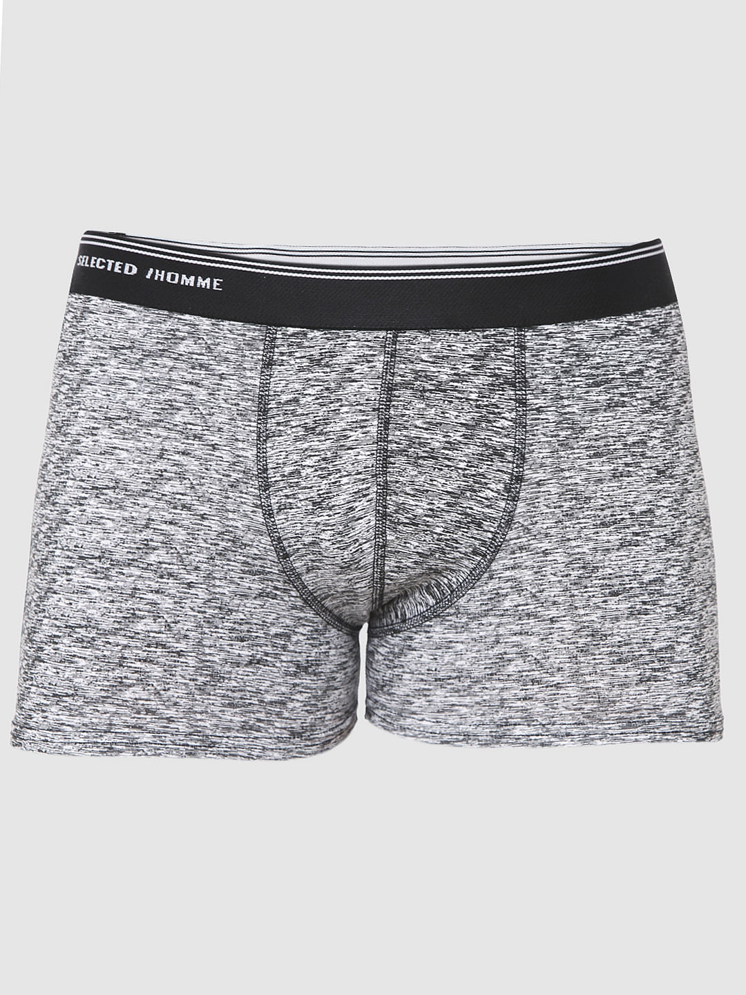 Black Printed Trunks