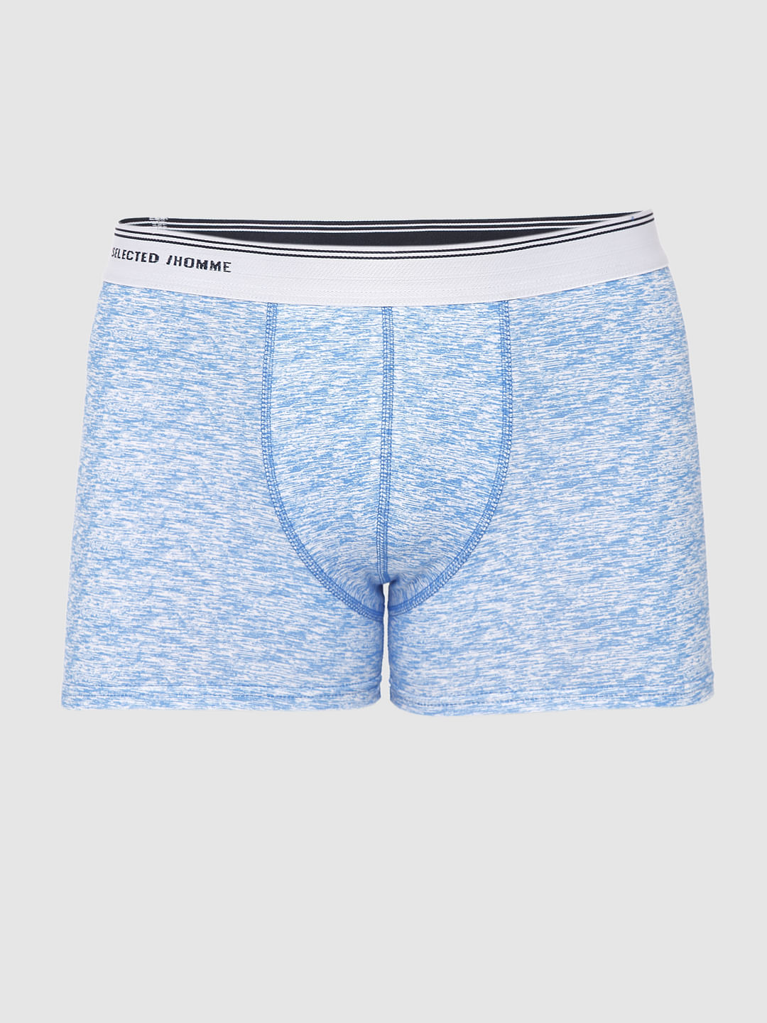 Light Blue Printed Trunks