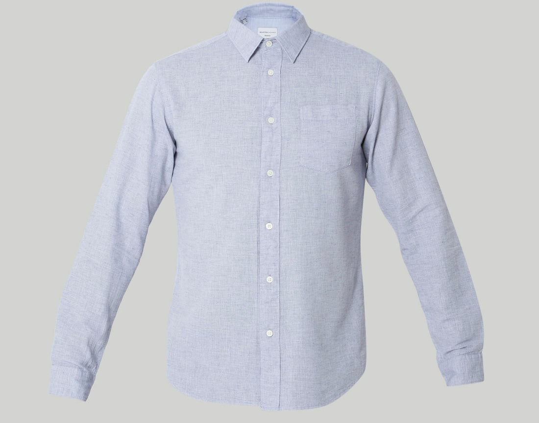 Grey Floral Print Full Sleeves Shirt