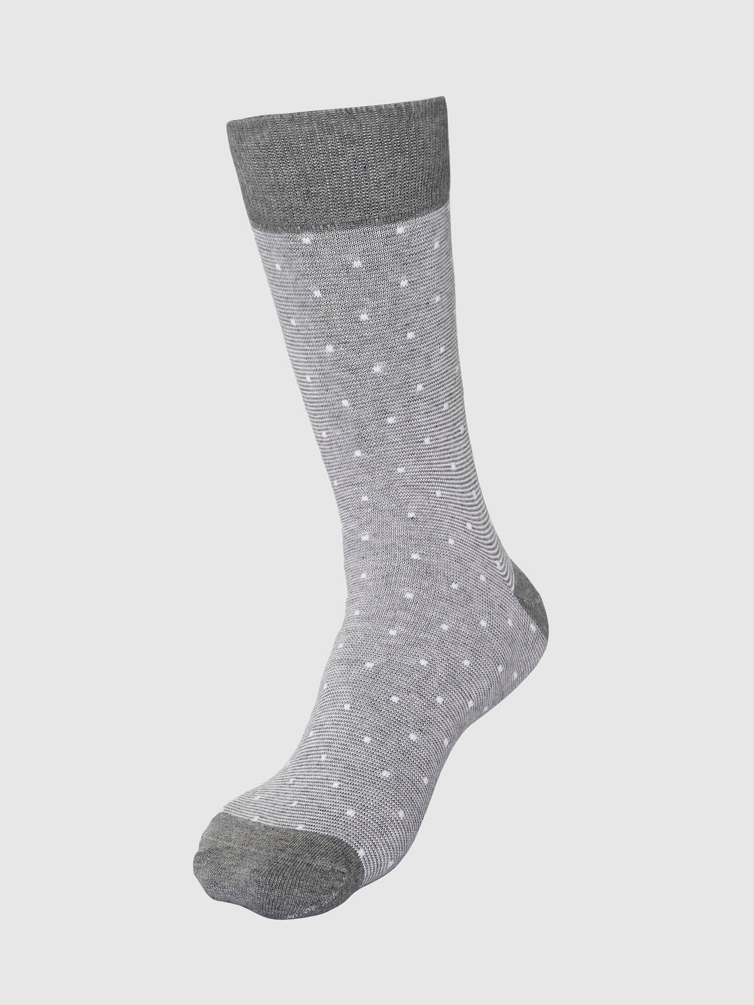 Light Grey Mid Calf Length Socks