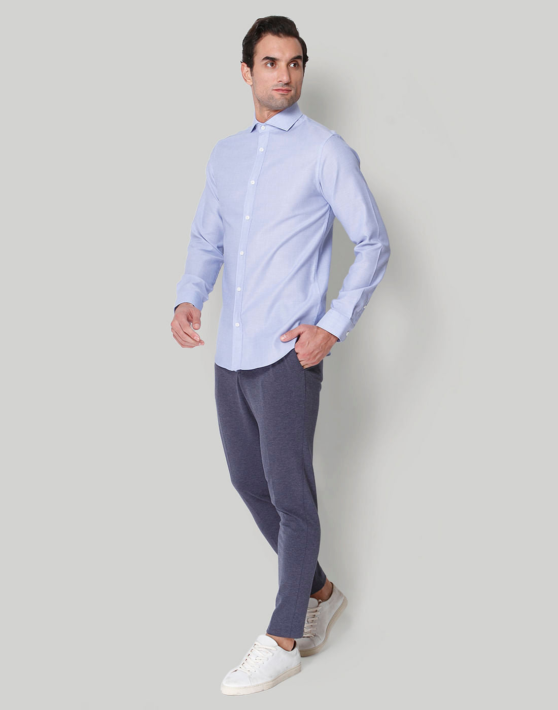 Blue Full Sleeves Shirt