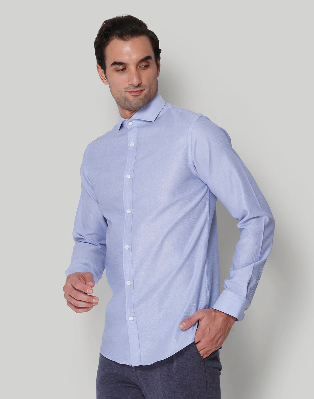 Blue Full Sleeves Shirt