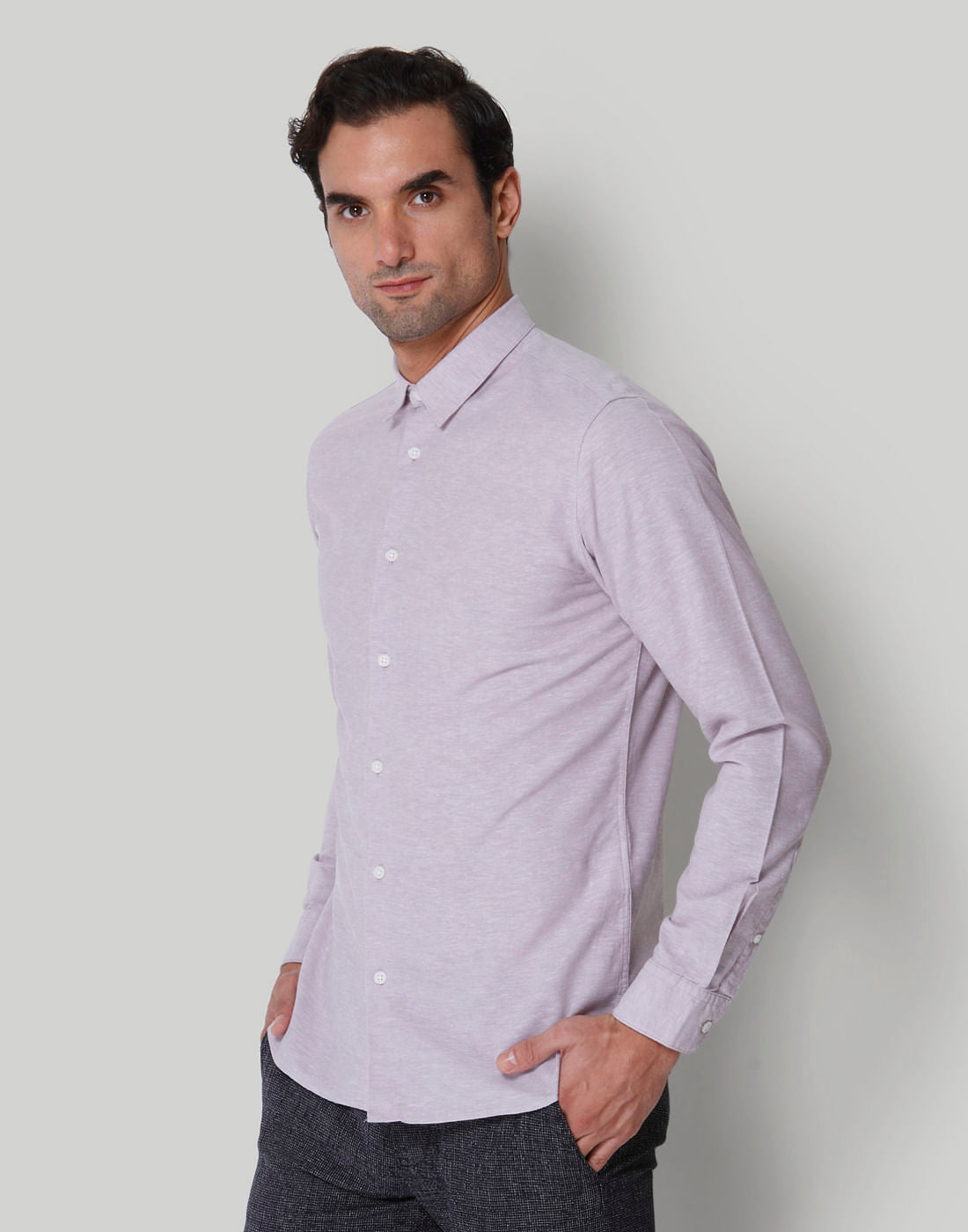 Purple Full Sleeves Shirt