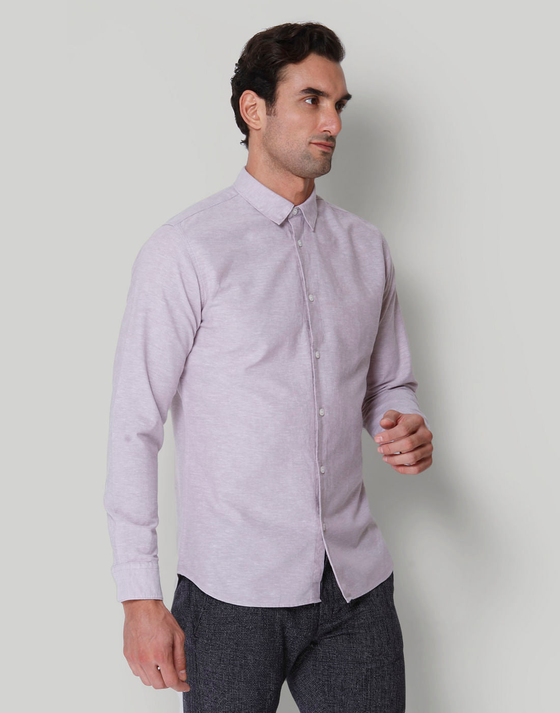 Purple Full Sleeves Shirt