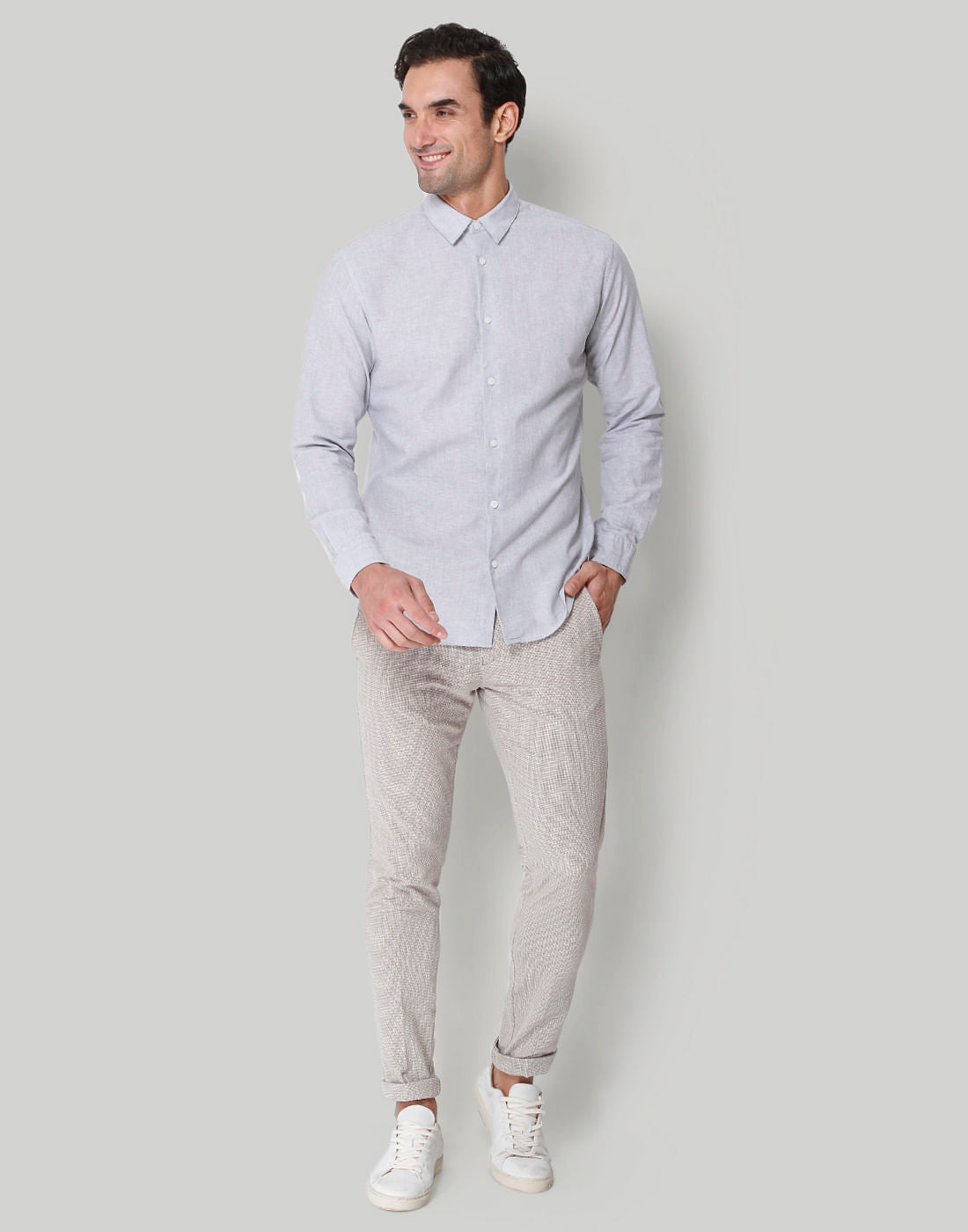 Grey Full Sleeves Shirt