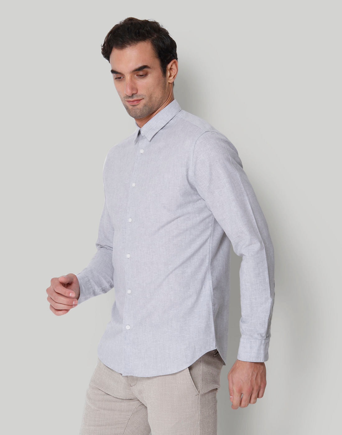 Grey Full Sleeves Shirt
