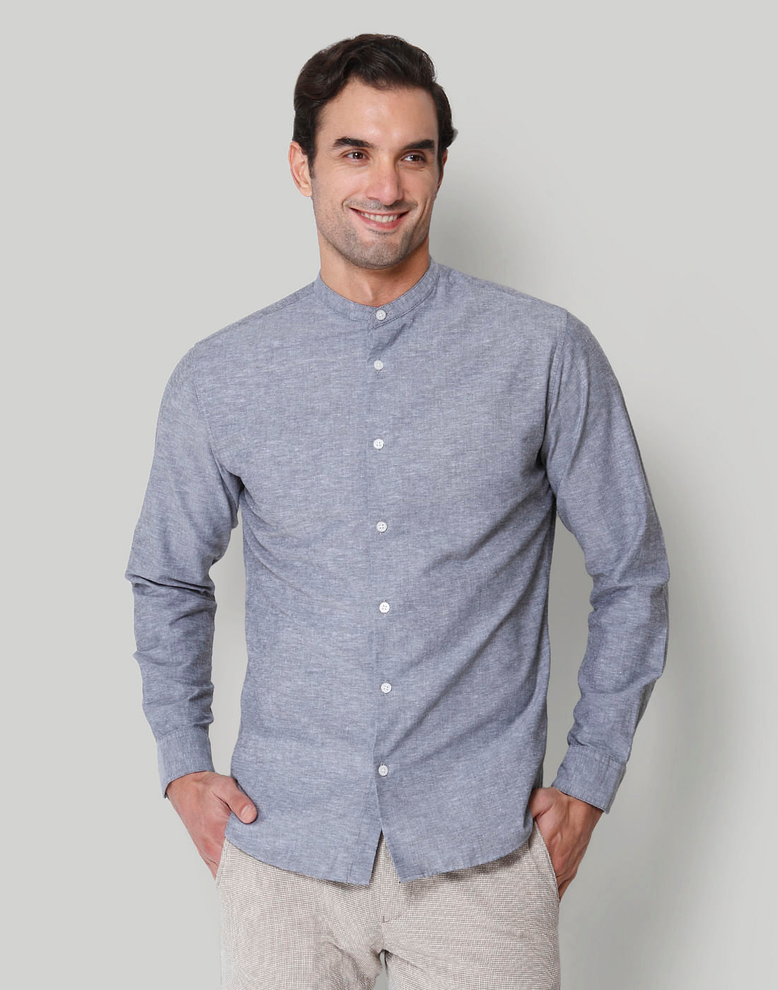 Grey Full Sleeves Shirt