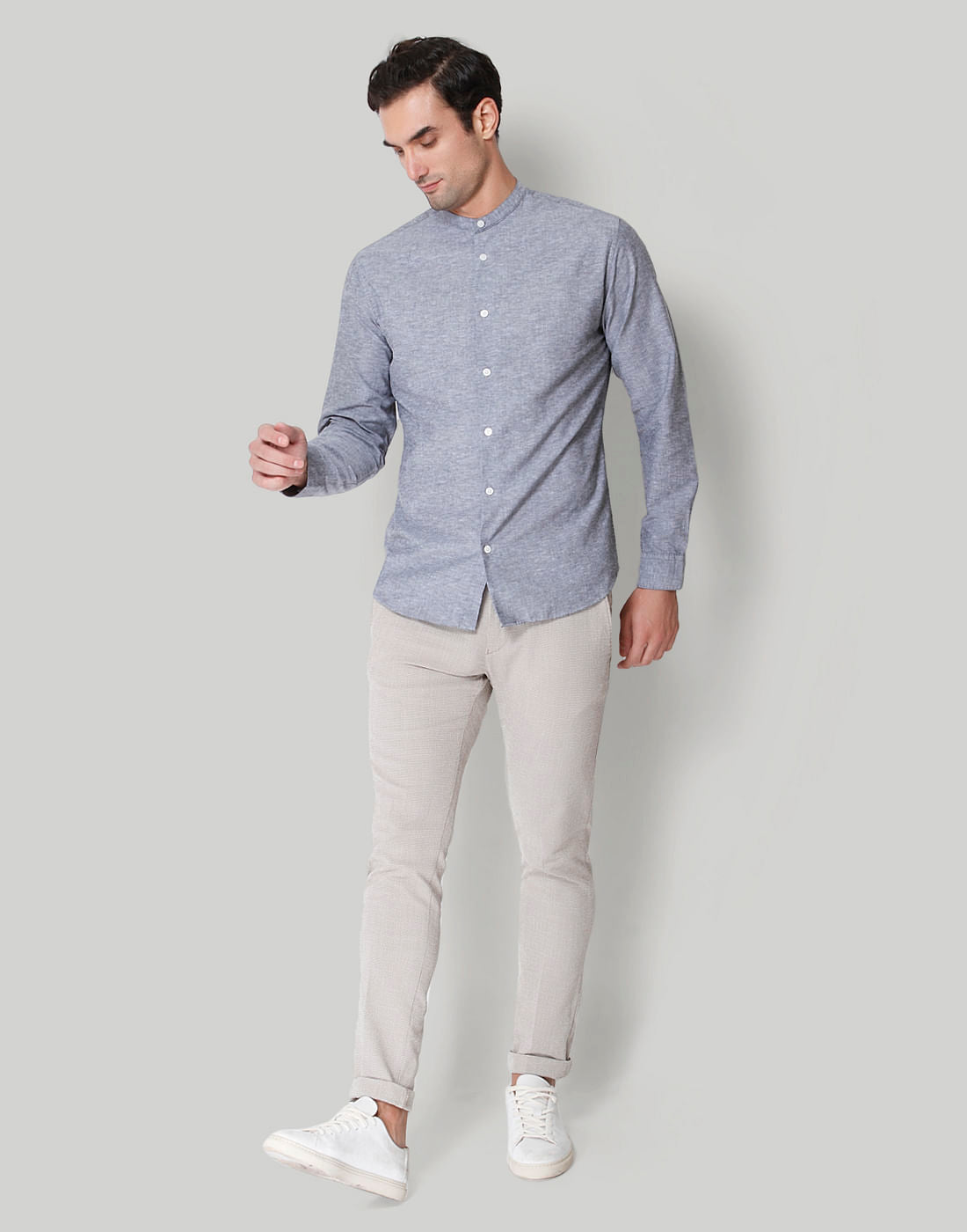 Grey Full Sleeves Shirt