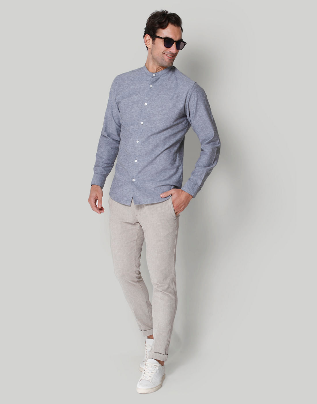 Grey Full Sleeves Shirt