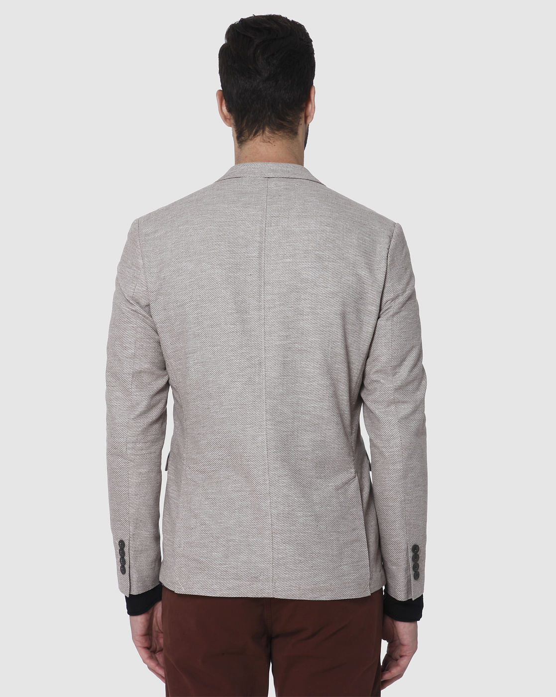 Light Brown Slim Fit Blazer