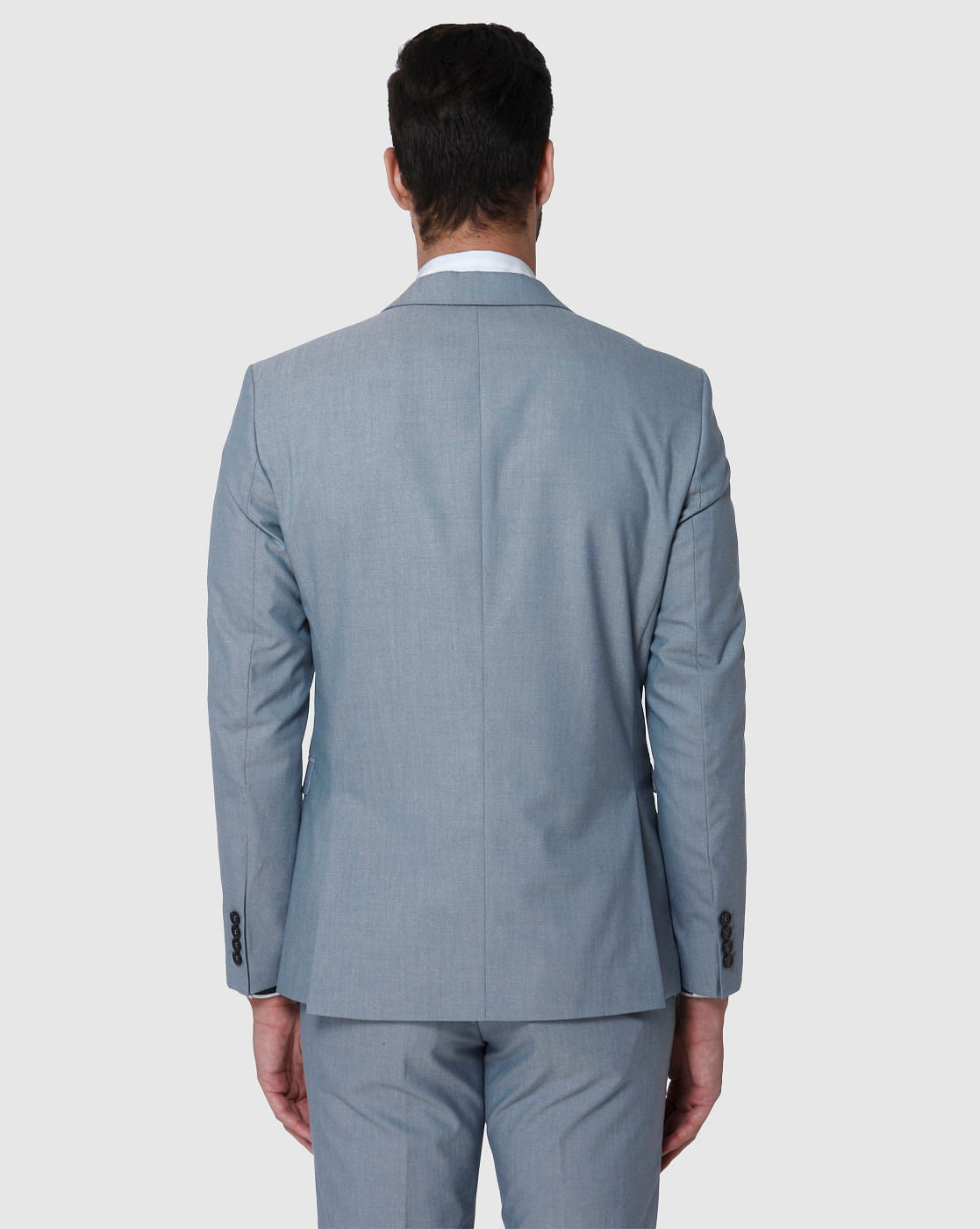 Blue Double Button Slim Fit Blazer