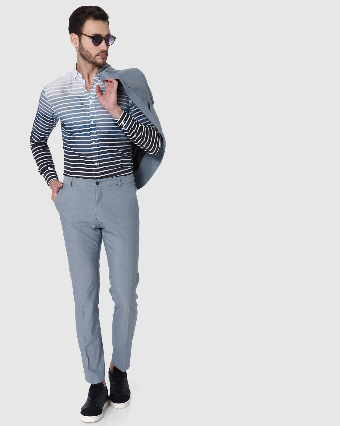 Blue Formal Trousers