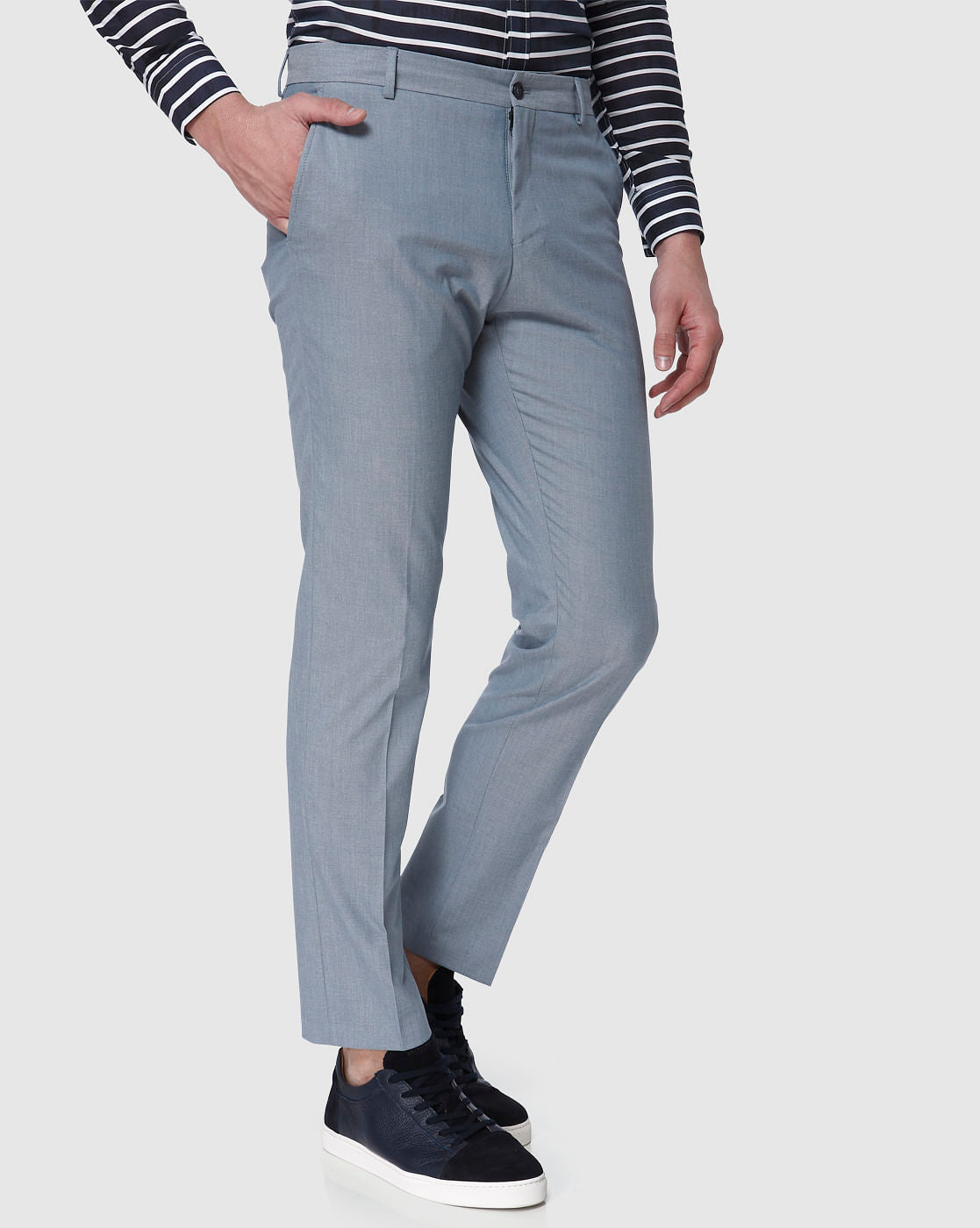 Blue Formal Trousers