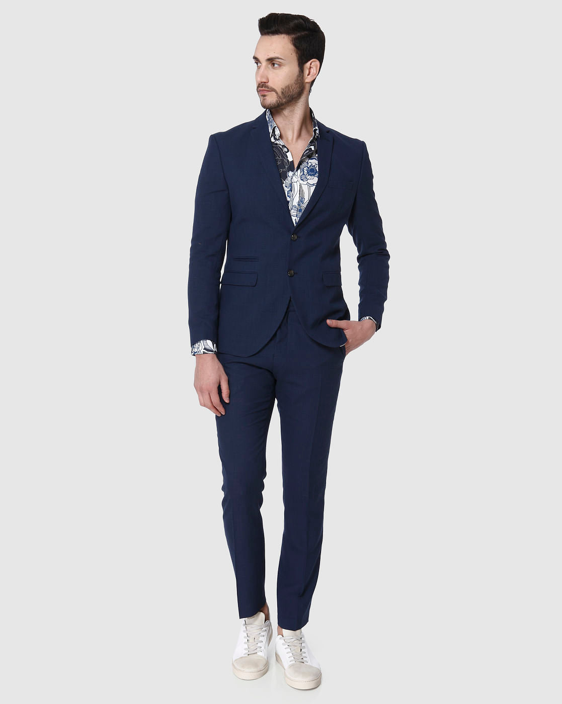 Navy Blue Slim Fit Blazer