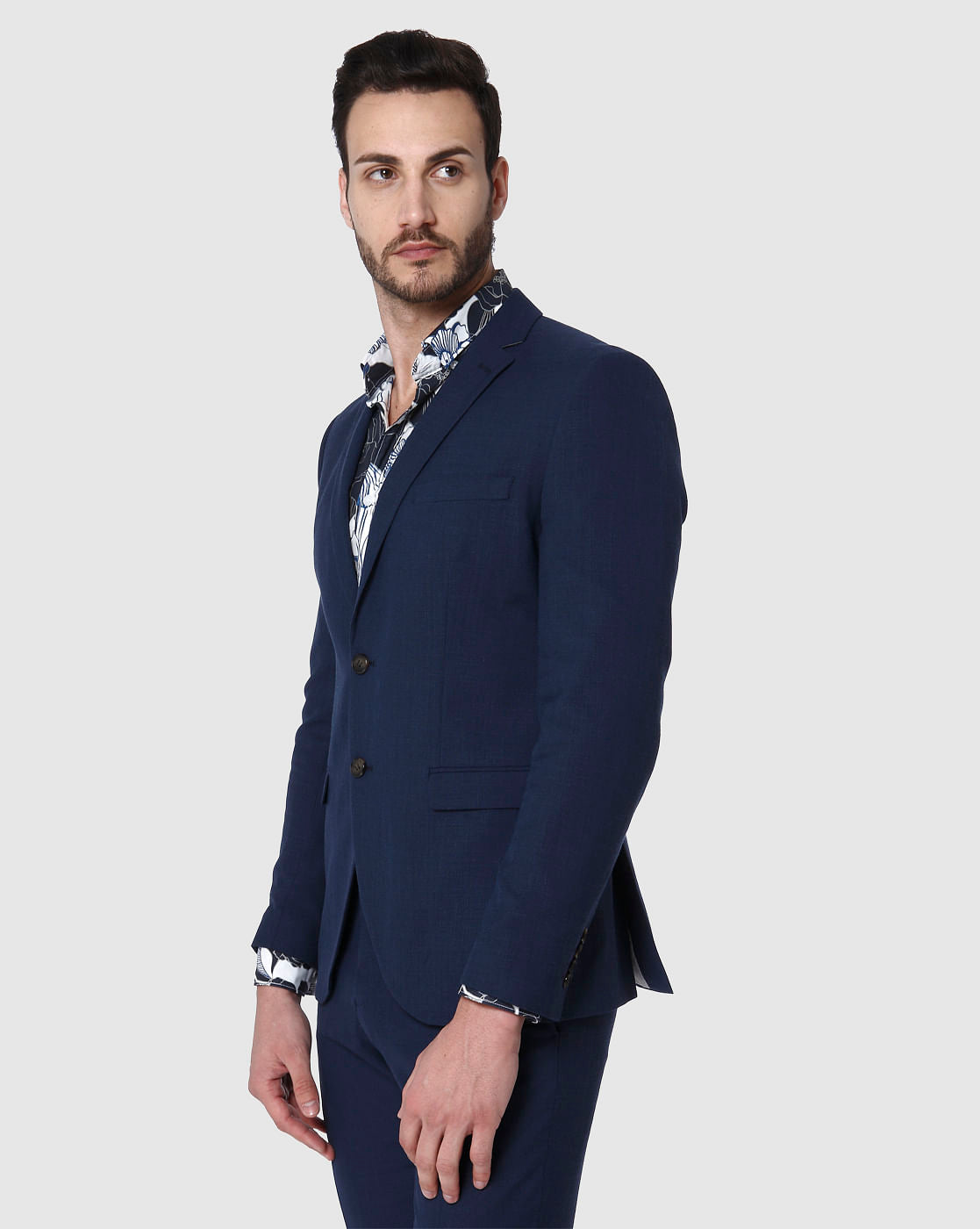 Navy Blue Slim Fit Blazer