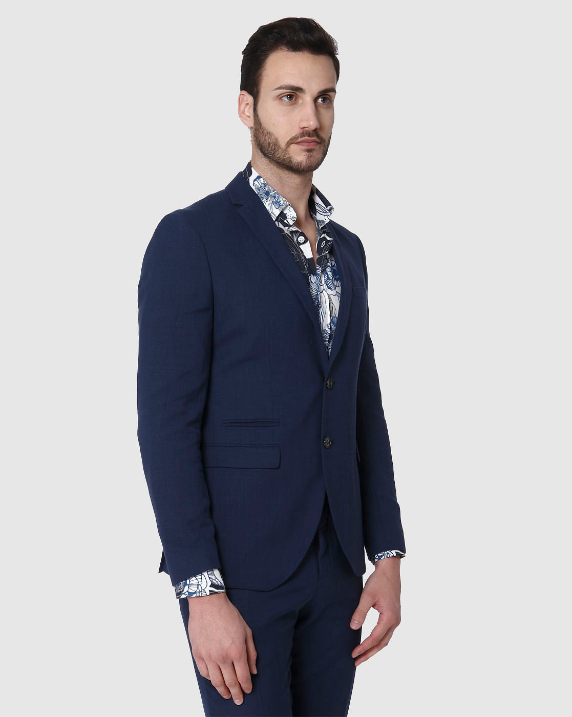Navy Blue Slim Fit Blazer