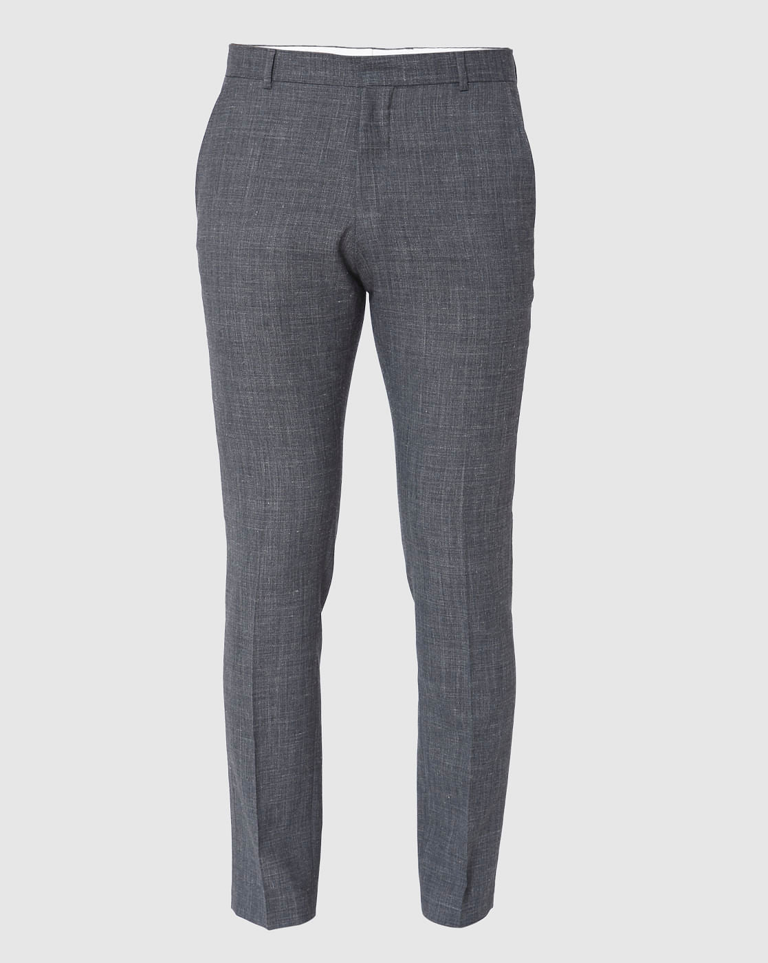 Grey Formal Slim Fit Trousers