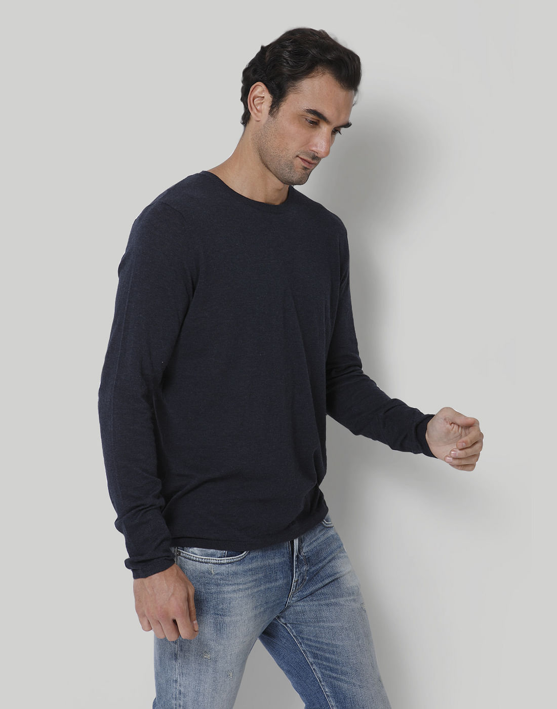 Blue Crew Neck T-Shirt