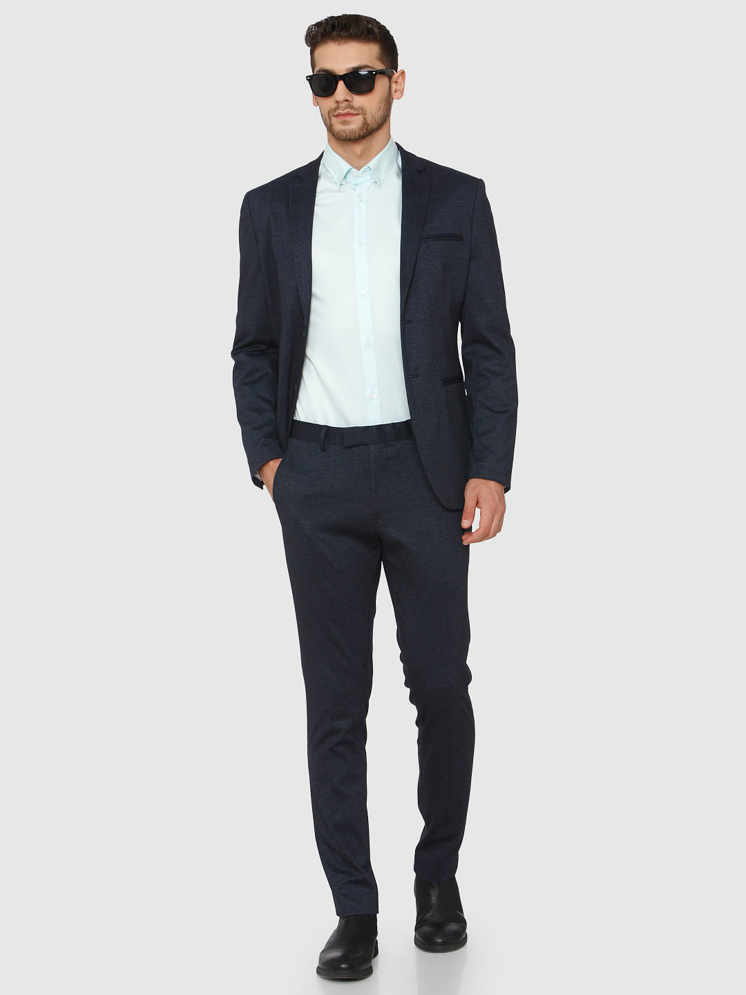Navy Blue Formal Slim Fit Blazer