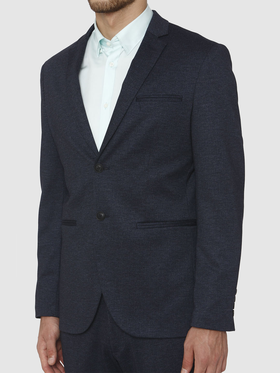 Navy Blue Formal Slim Fit Blazer