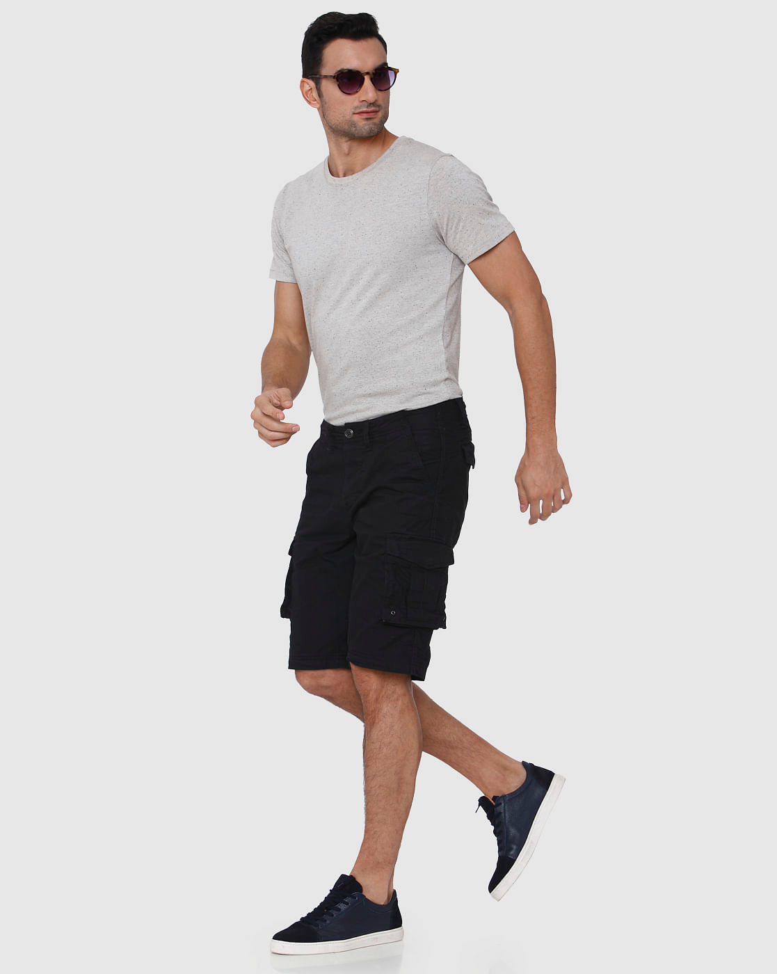 Black Cargo Shorts