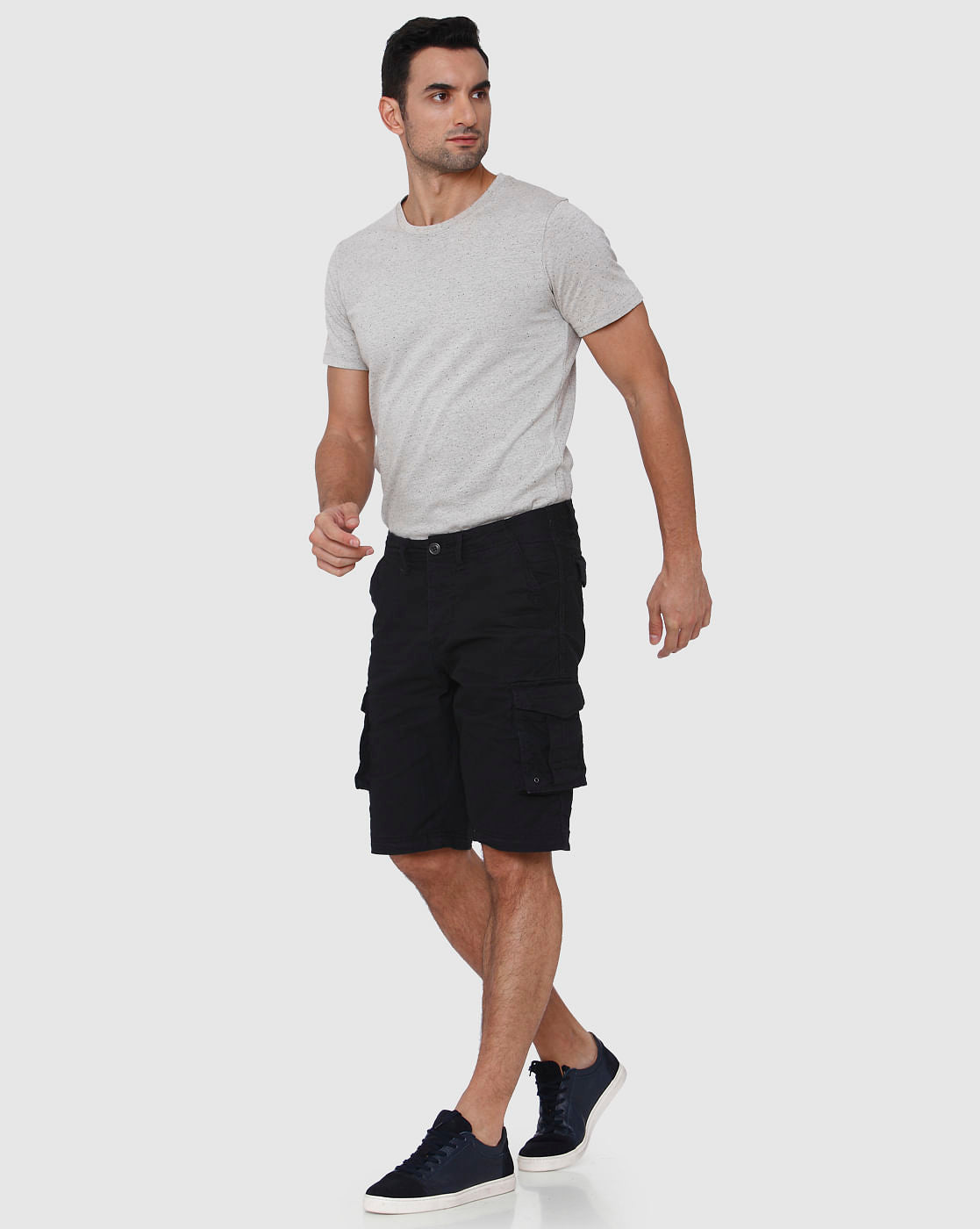 Black Cargo Shorts