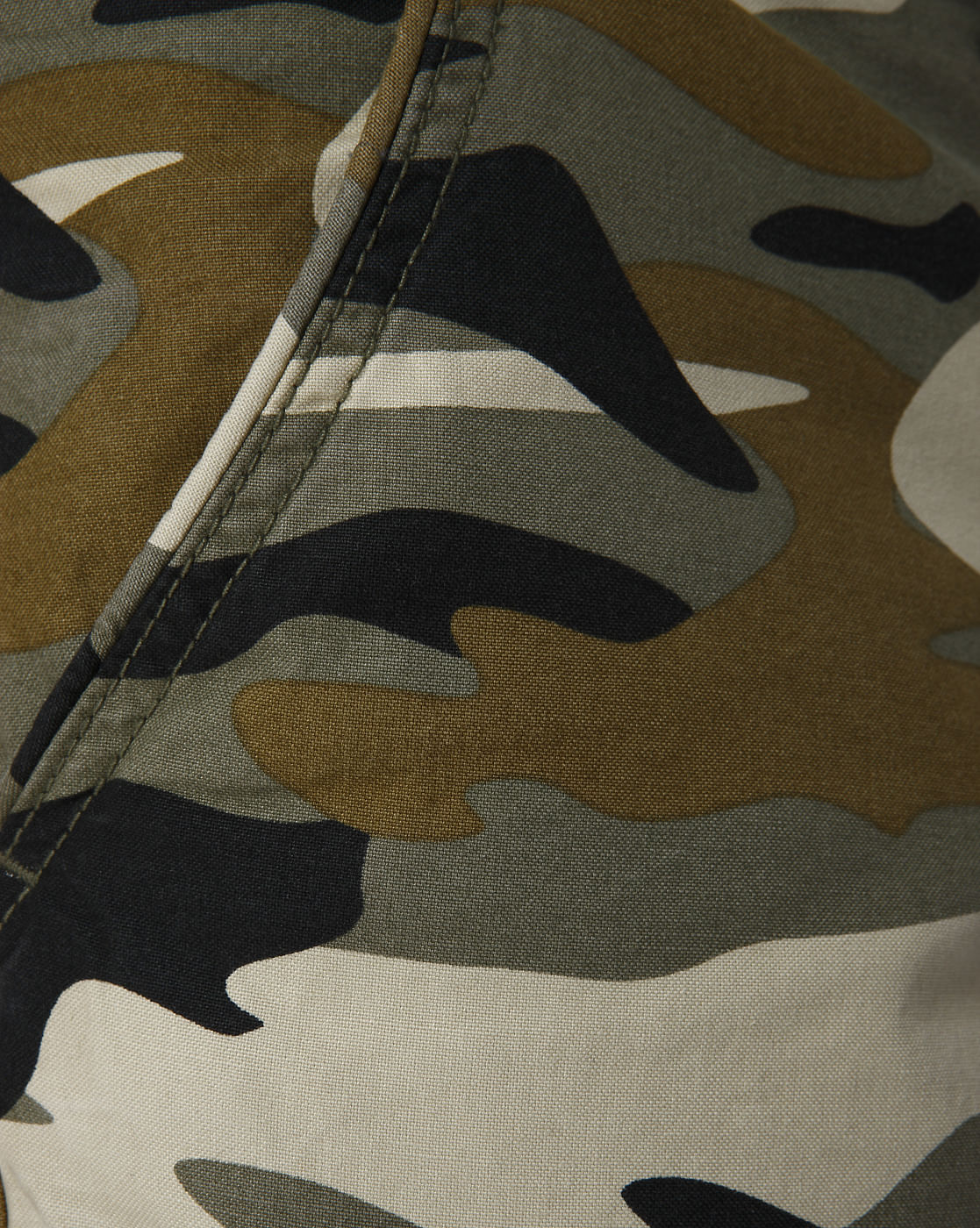 Green Camo Cargo Shorts