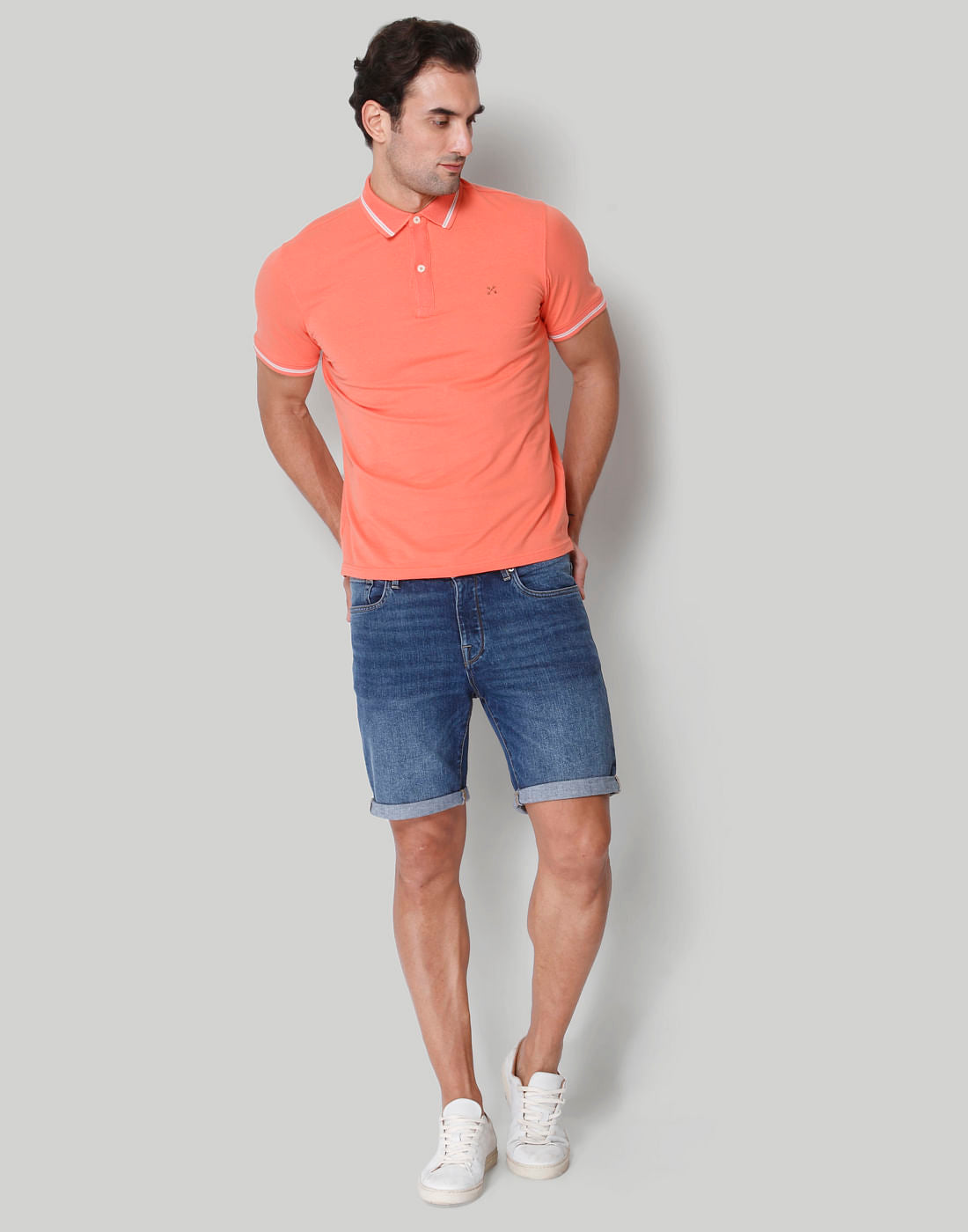 Coral Polo Neck T-Shirts