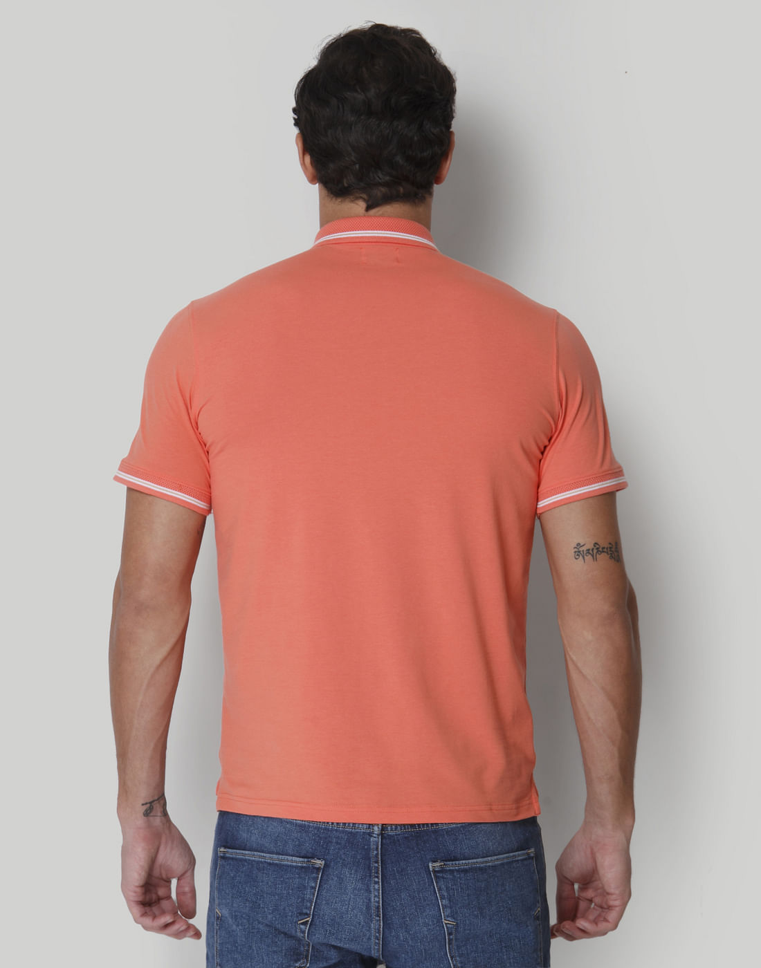 Coral Polo Neck T-Shirts