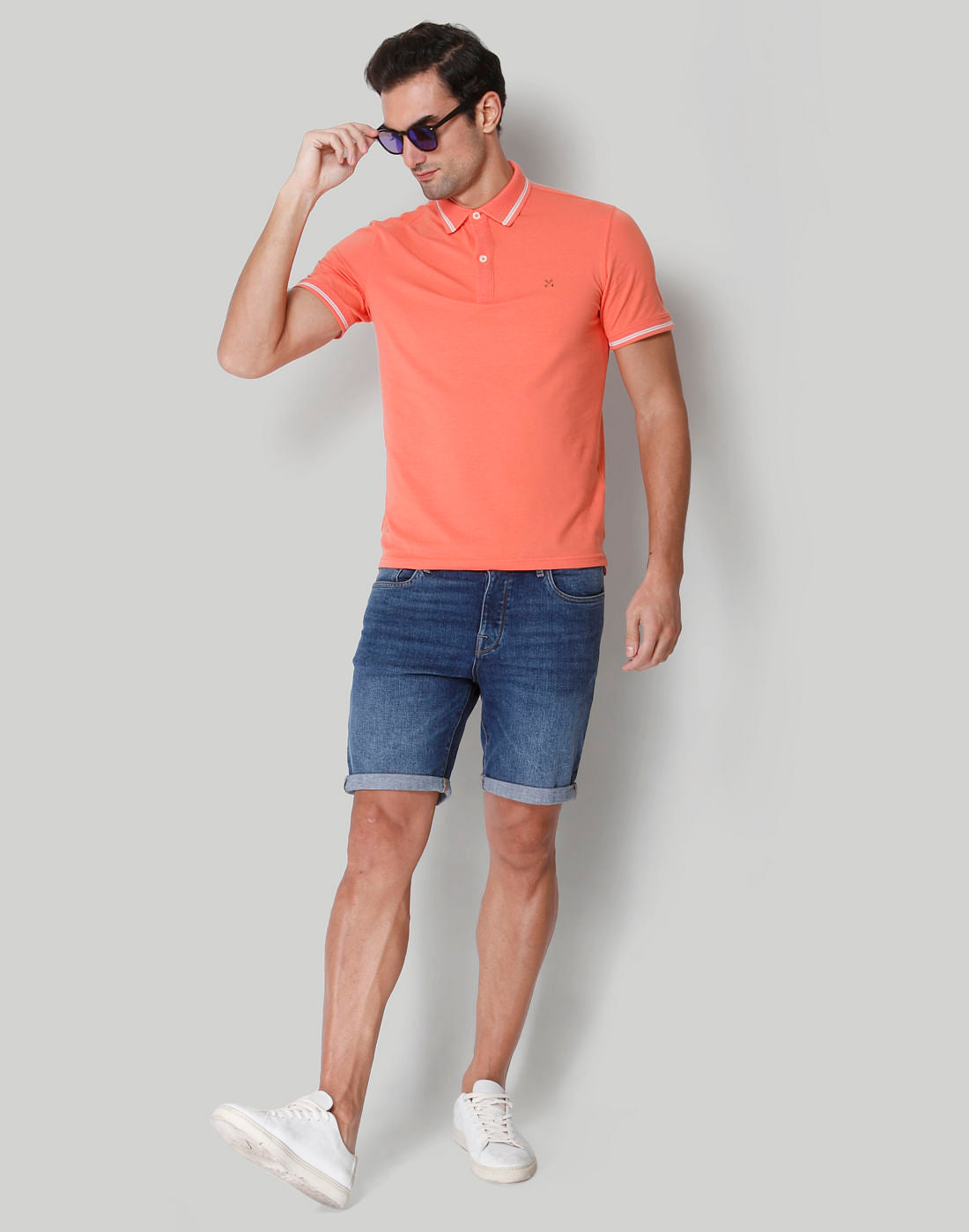 Coral Polo Neck T-Shirts