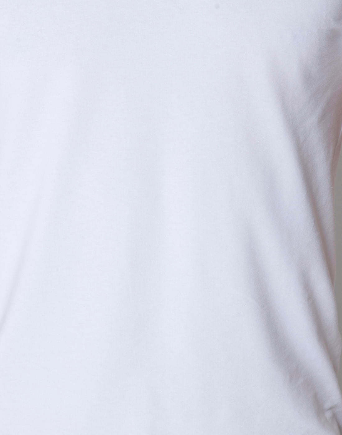 White Polo Neck T-Shirt