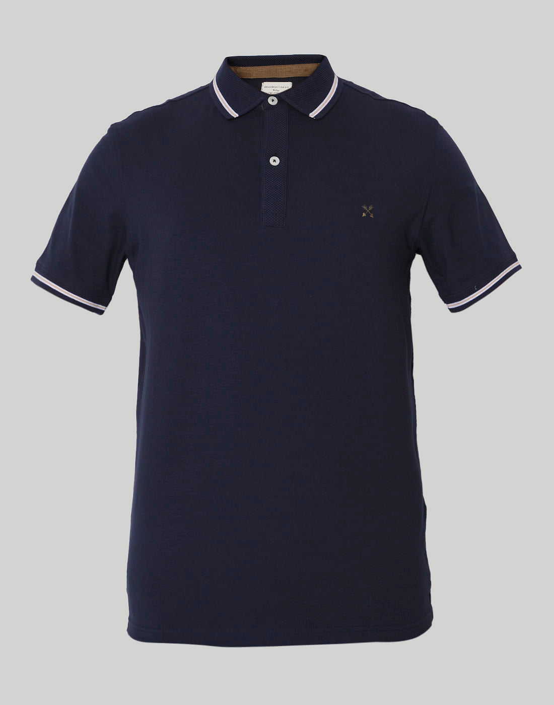Blue Polo Neck T-Shirt