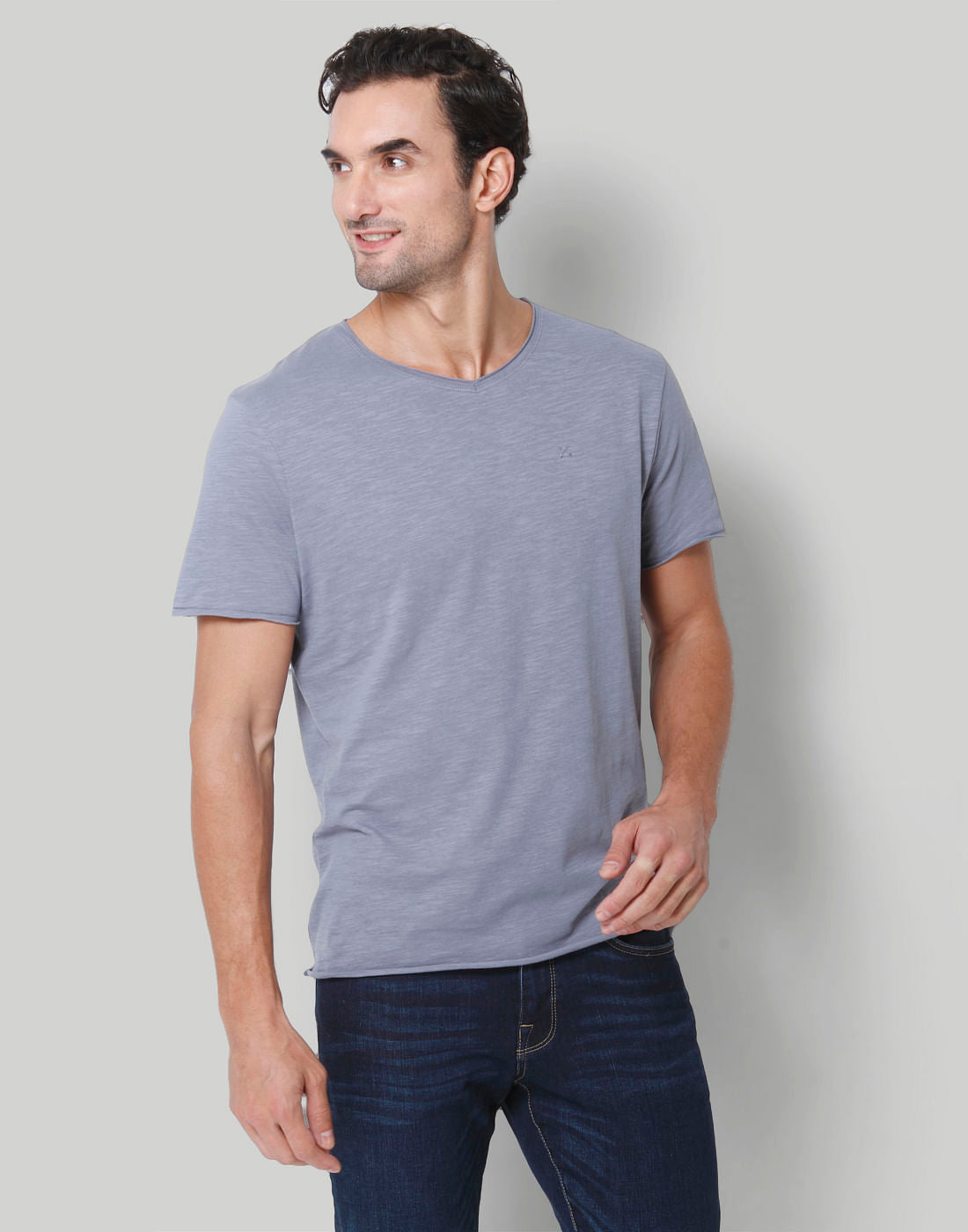 Blue Crew Neck T-Shirt