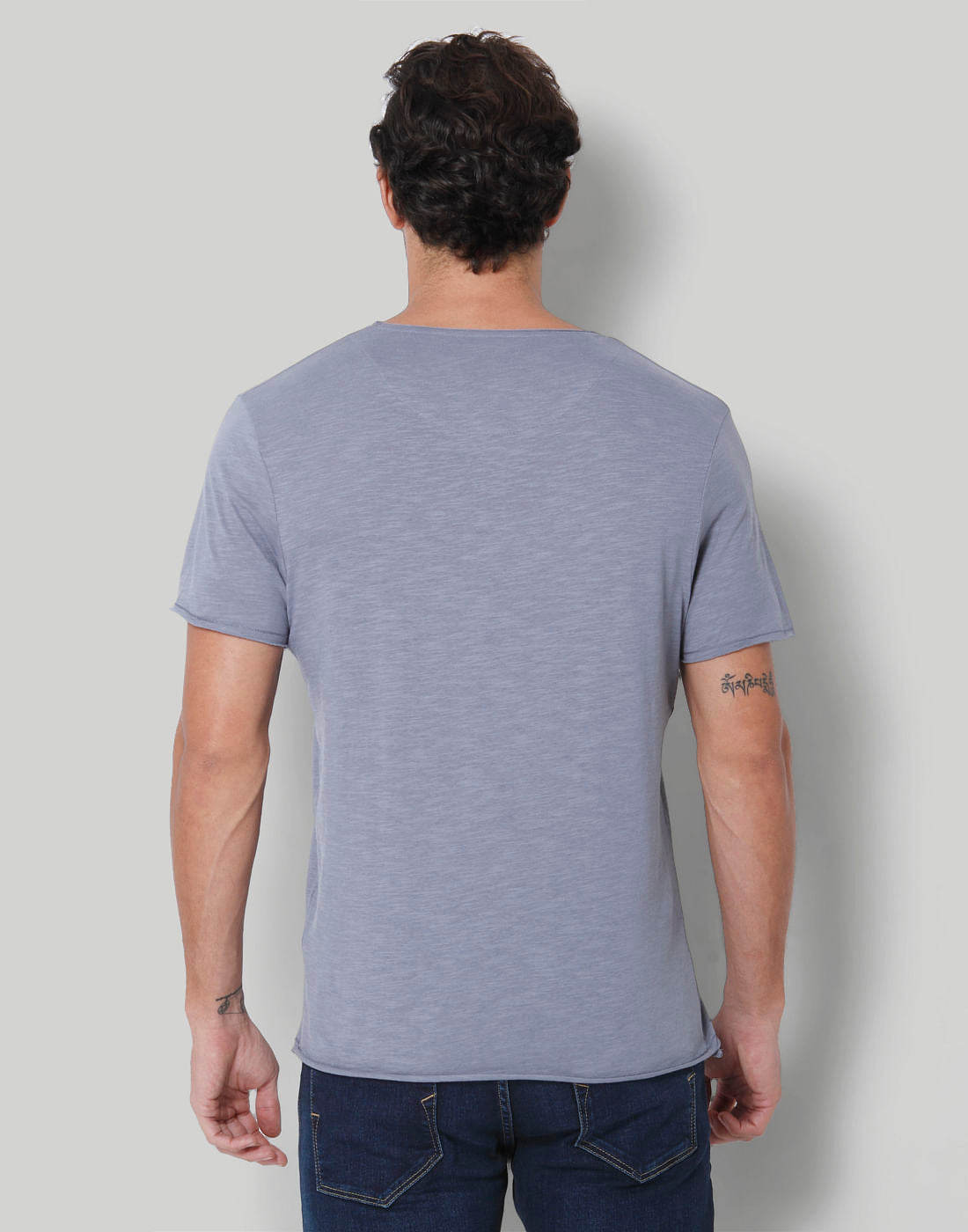 Blue Crew Neck T-Shirt