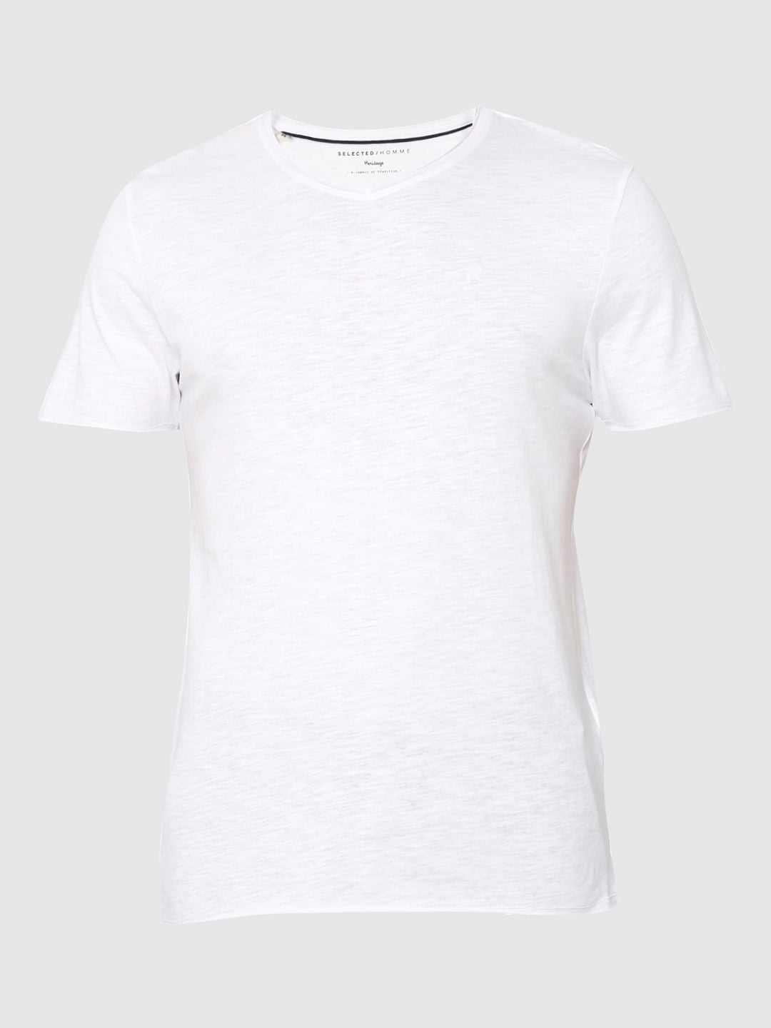 White V Neck T-Shirt