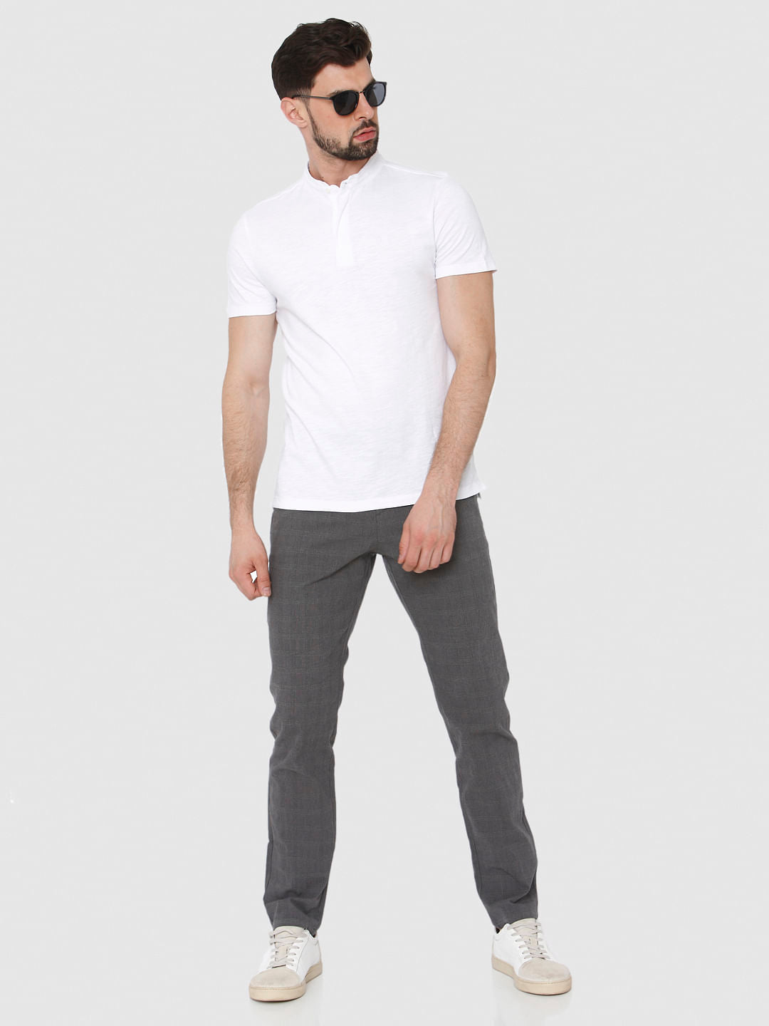 White Henley T-Shirt