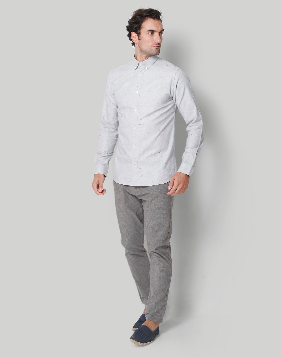 Grey Full Sleeves Shirt