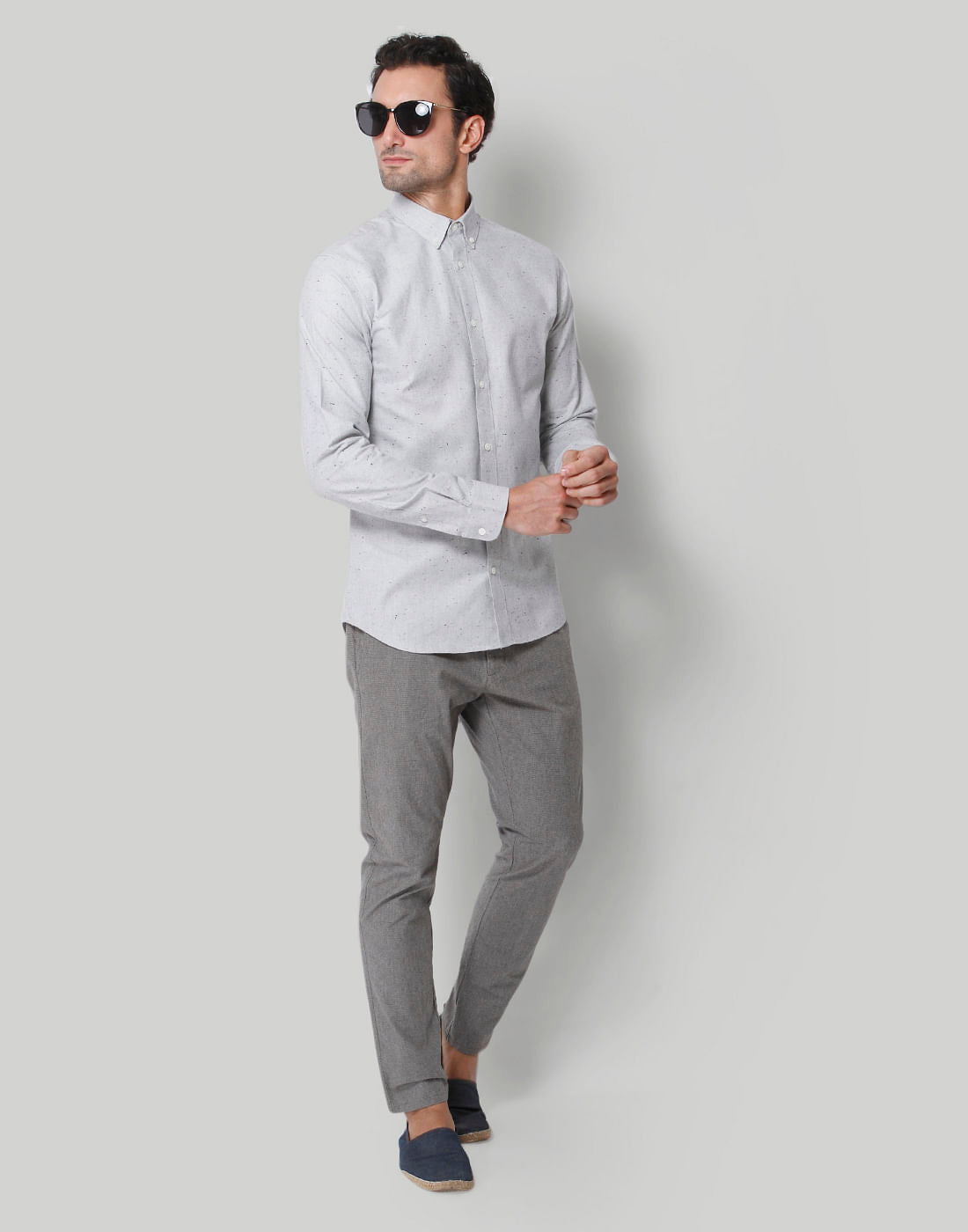 Grey Full Sleeves Shirt