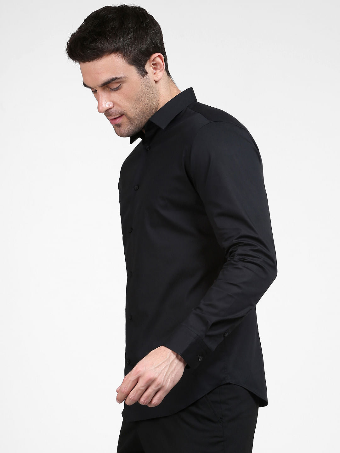 Black Formal Slim Fit Shirt