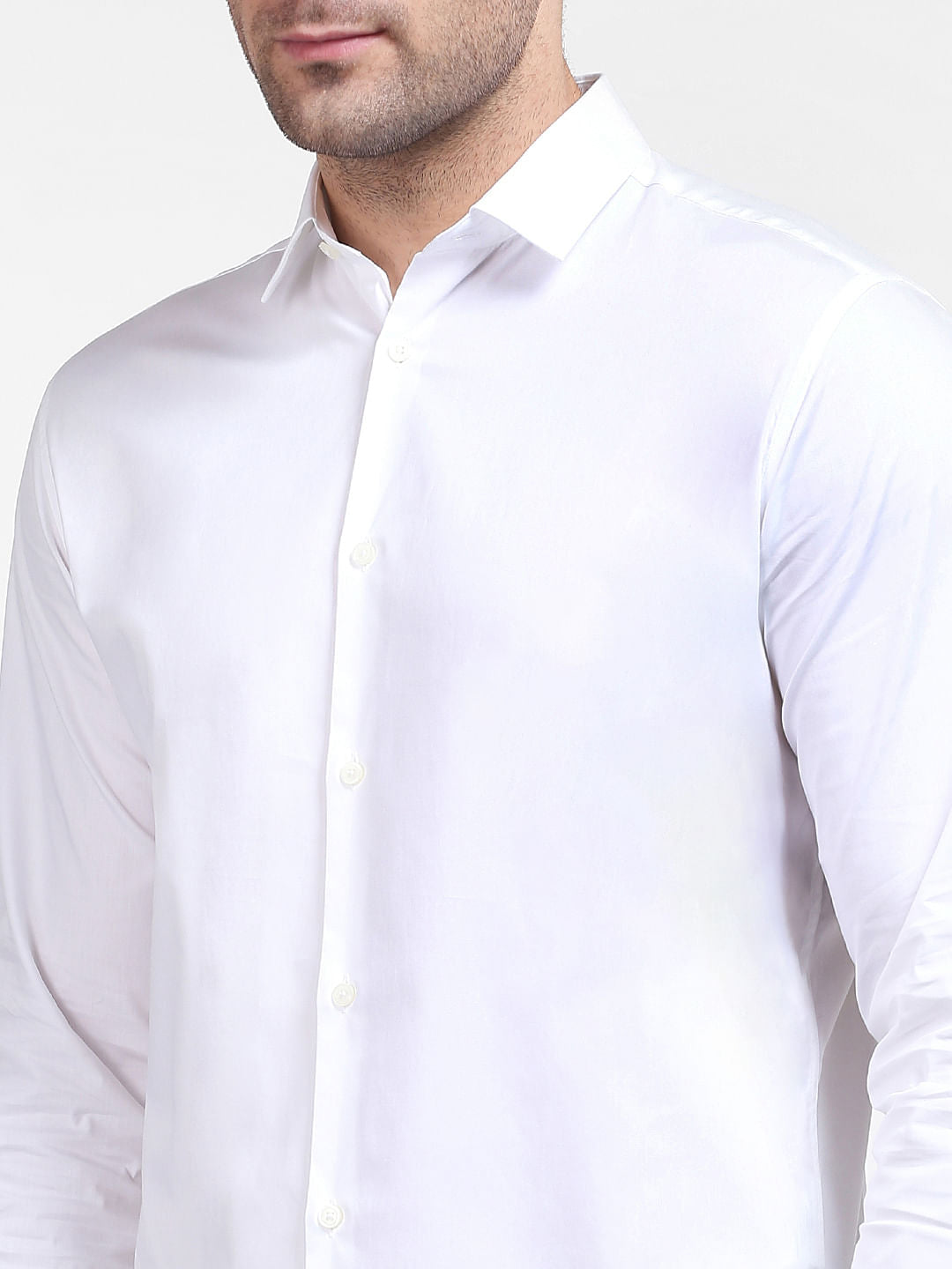 White Formal Full Sleeves Shirt