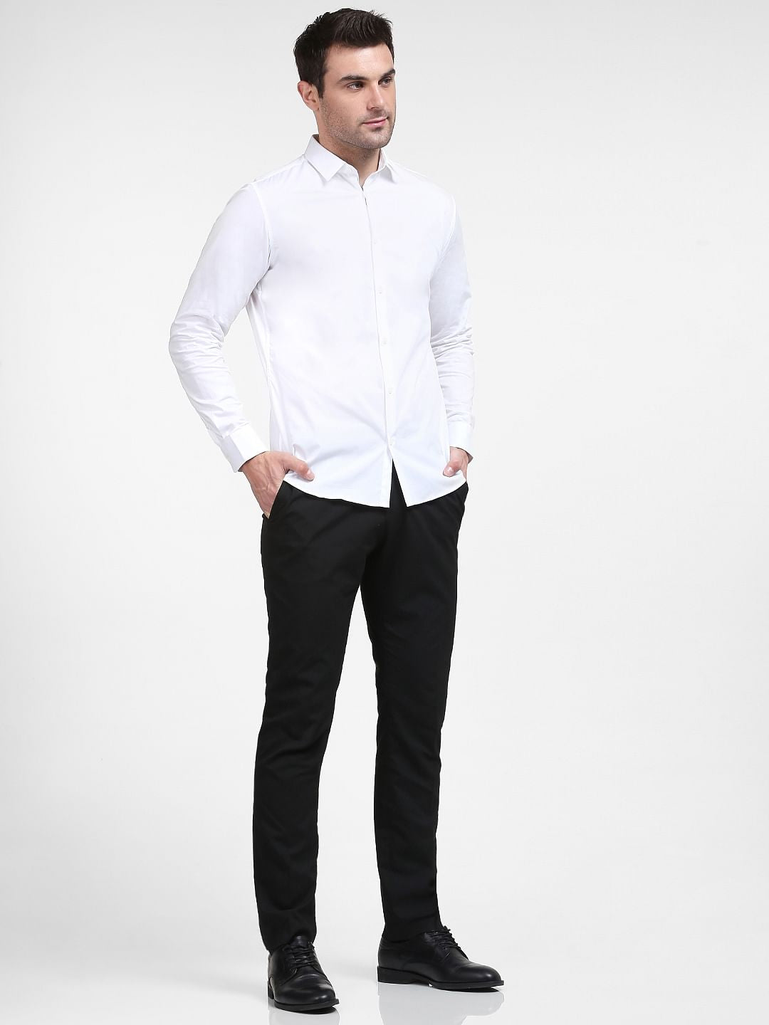 White Formal Full Sleeves Shirt