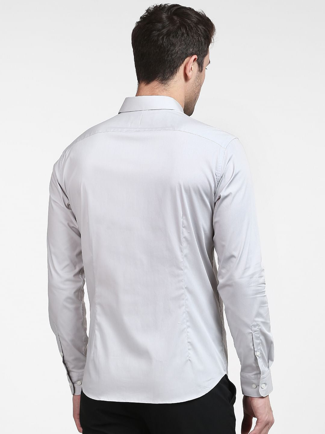 Grey Slim Fit Formal Shirt