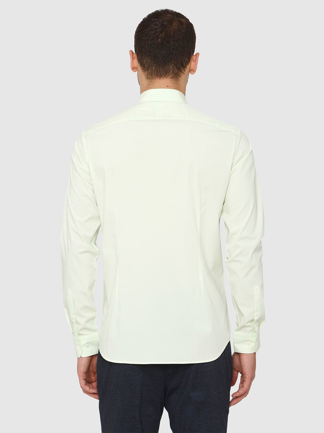 Light Green Slim Fit Formal Shirt