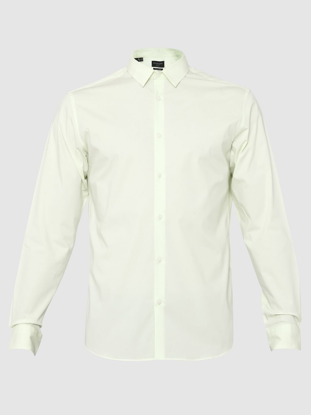 Light Green Slim Fit Formal Shirt