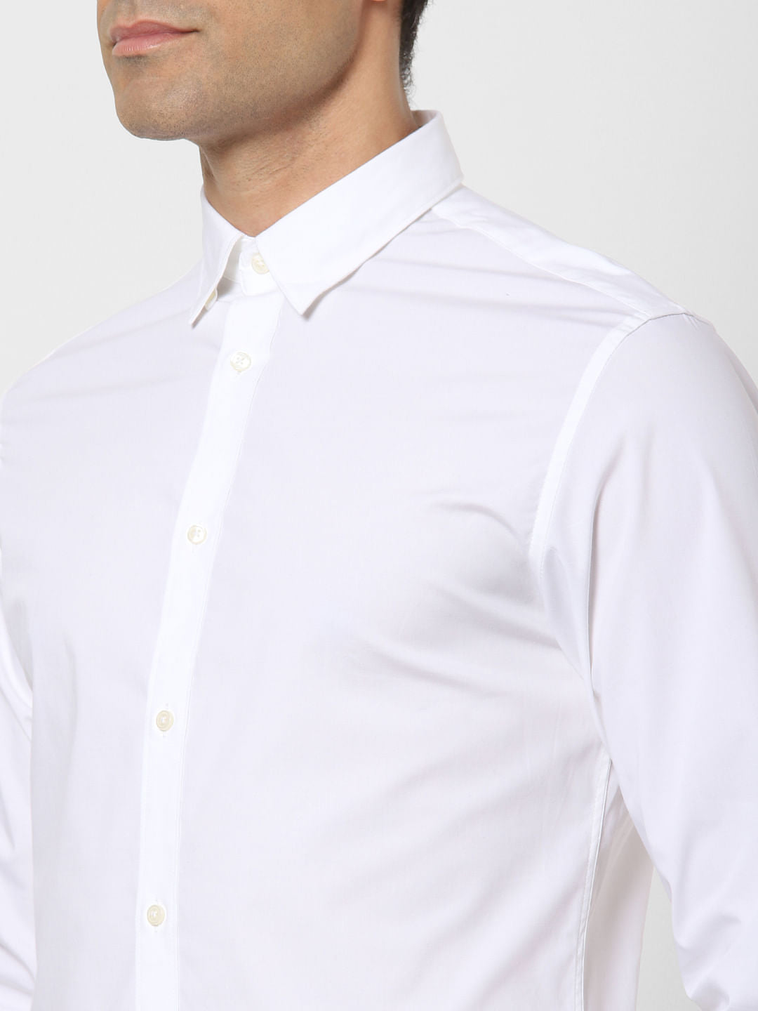White Full Sleeves Shirt
