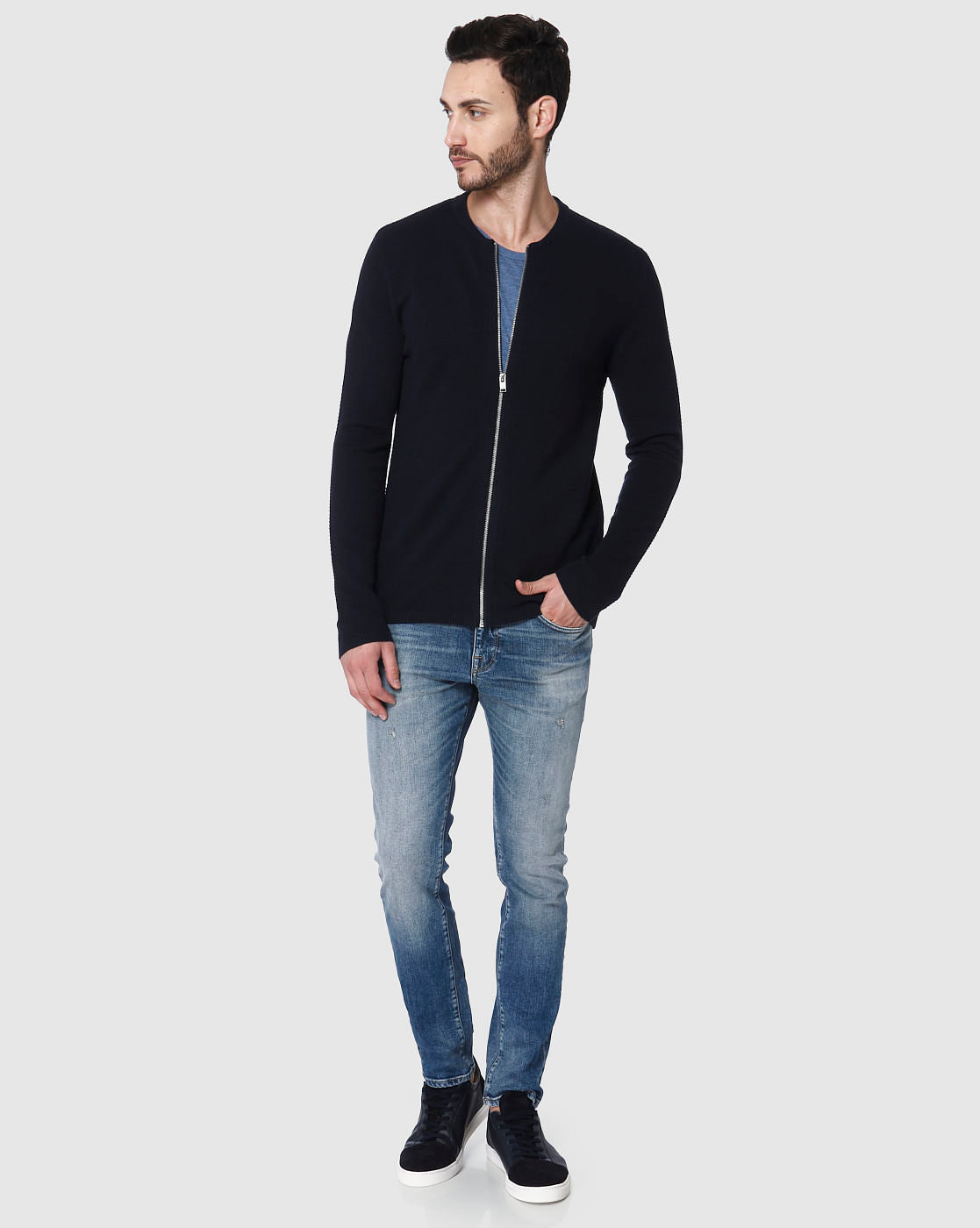 Blue Cardigan