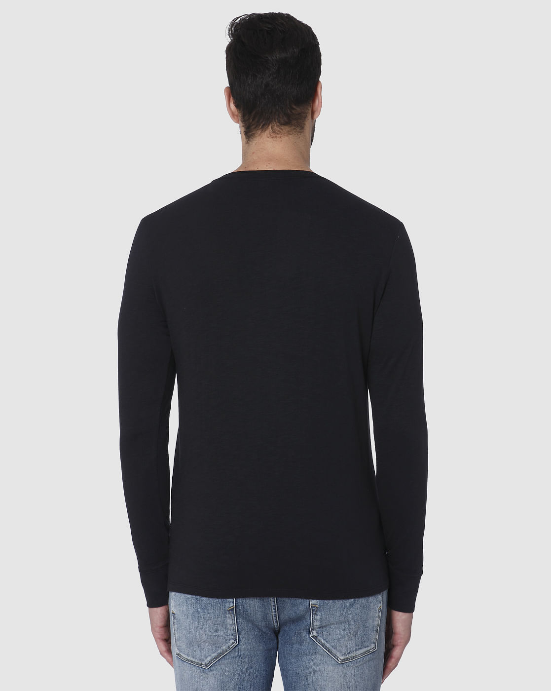 Black Henley T-Shirt