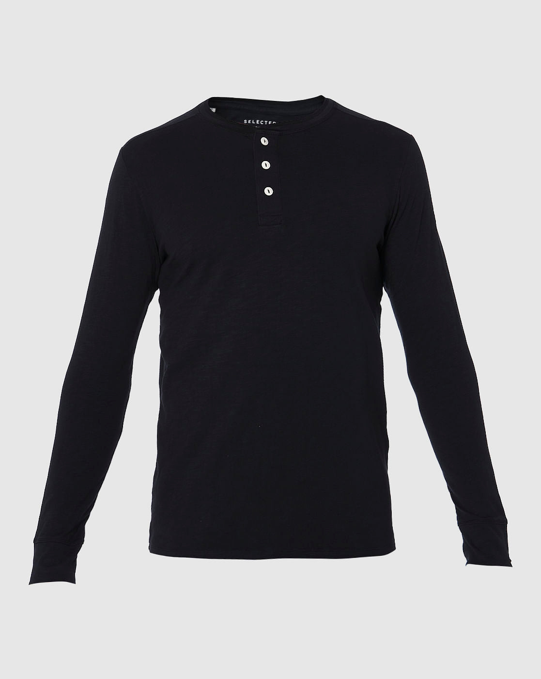 Black Henley T-Shirt