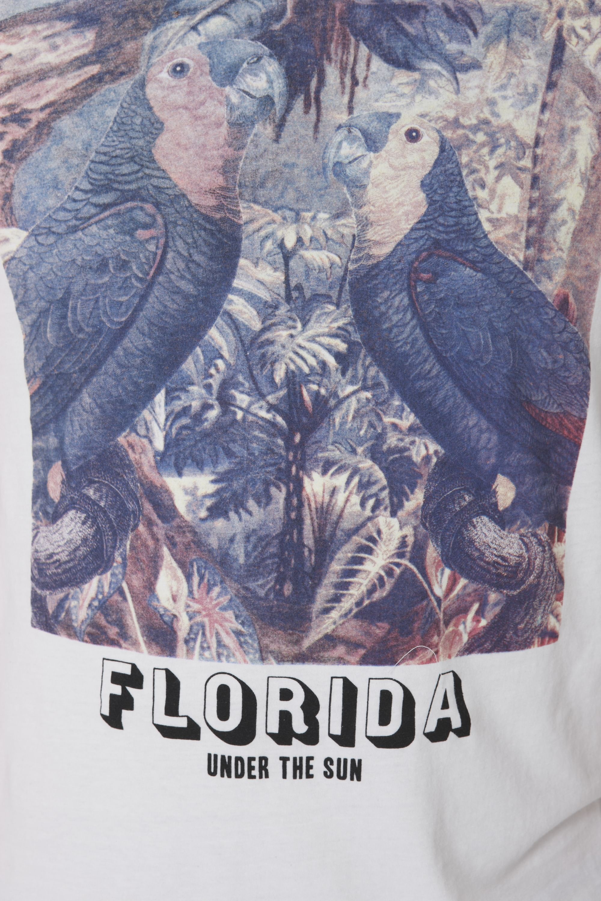 White Printed Crew Neck T-Shirt
